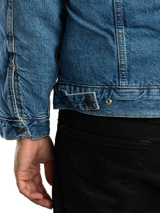 Levi's Relaxte Sherpa-Jas, Blauw - Image 6