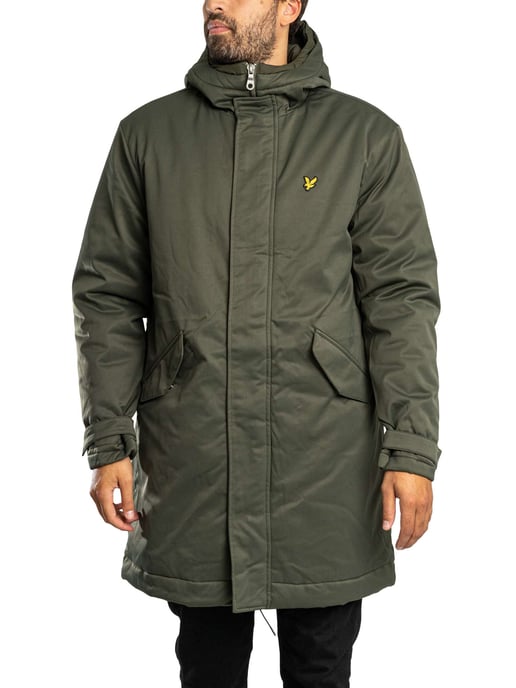 Lyle & Scott Gewatteerde Parka Met Fishtail-Achterkant, Groen - Image 2