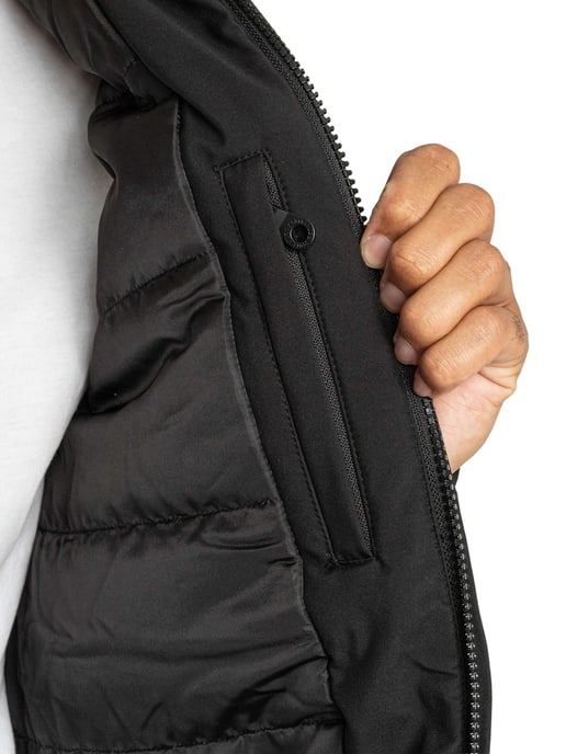 Lyle & Scott Gewatteerde Softshelljas, Zwart - Image 6