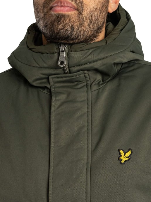 Lyle & Scott Gewatteerde Parka Met Fishtail-Achterkant, Groen - Image 5