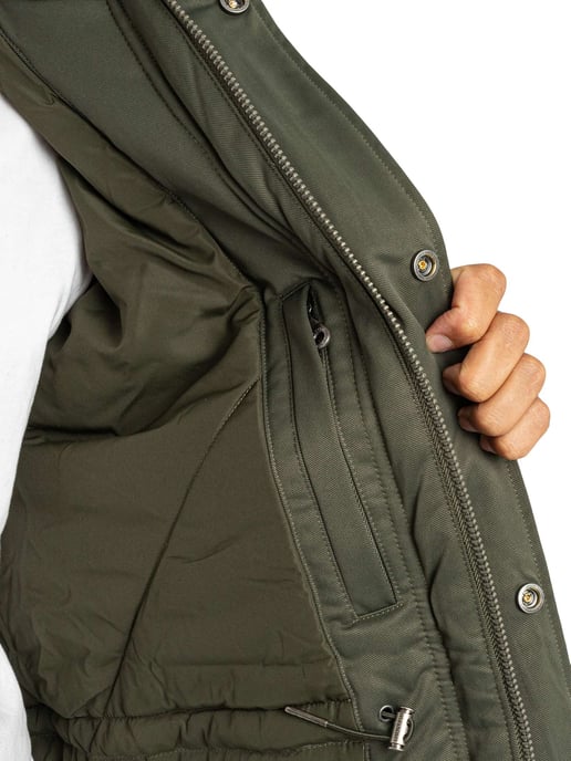 Lyle & Scott Gewatteerde Parka Met Fishtail-Achterkant, Groen - Image 6