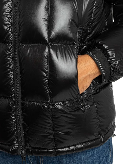 Armani Exchange Badge Puffer Jacket, Zwart - Image 4
