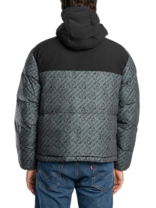EA7 Logo Repeat Mountain Polar Jacket, Groen - Image 3