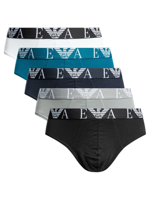 Emporio Armani 5 Pak Slips, Veelkleurig - Image 1