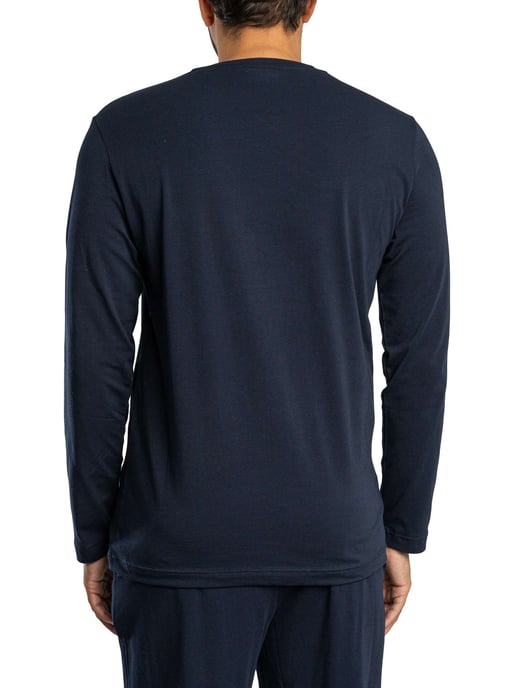Emporio Armani Jersey Pyjamaset Met Lange Mouwen, Blauw - Image 4