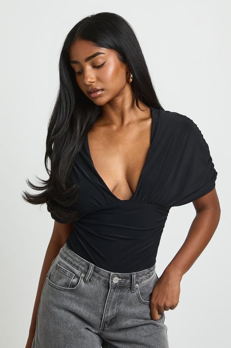 Angel Sleeve Plunge Bodysuit - Image 4