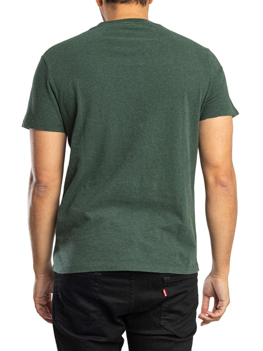 Superdry Essentieel SDCO Logo EMB T-Shirt, Groen - Image 3