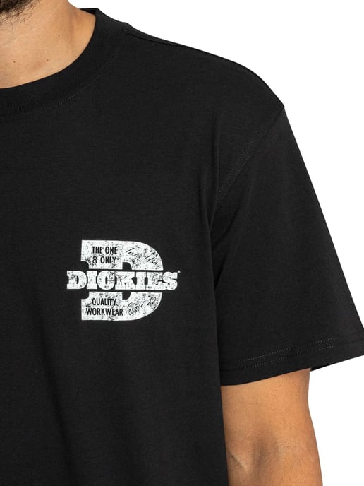 Dickies Minden T-Shirt Met Print Op De Achterkant, Zwart - Image 4
