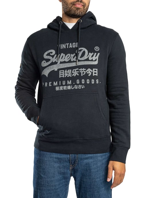 Superdry Klassieke Hoodie Met Vintage Logo, Blauw - Image 2