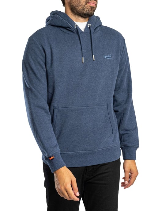 Superdry Essential-Hoodie Met Logo-Pullover, Blauw - Image 2