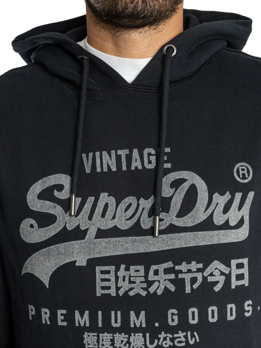Superdry Klassieke Hoodie Met Vintage Logo, Blauw - Image 5