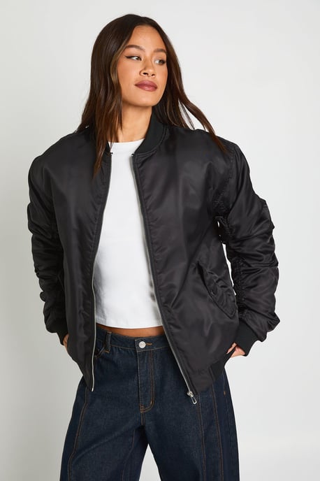 Tall Oversized Bomber Jacket - Image 1