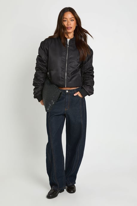 Tall Oversized Bomber Jacket - Image 2
