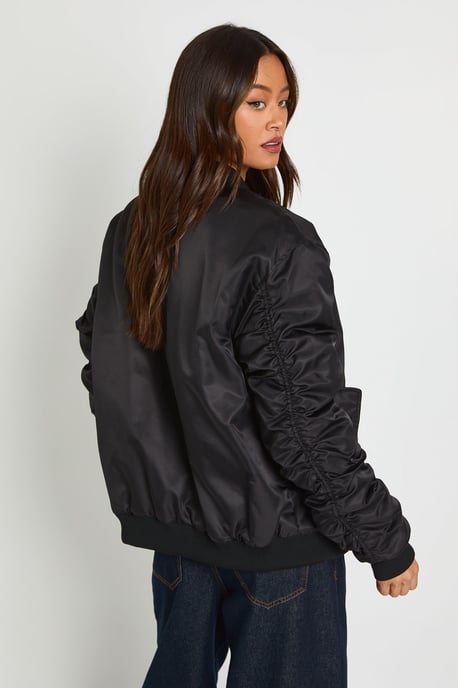 Tall Oversized Bomber Jacket - Image 3