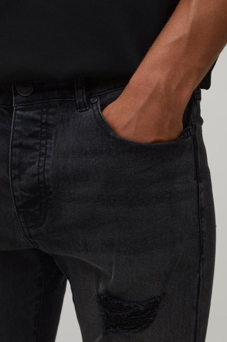 Skinny Fit Distressed Jeans - Image 3