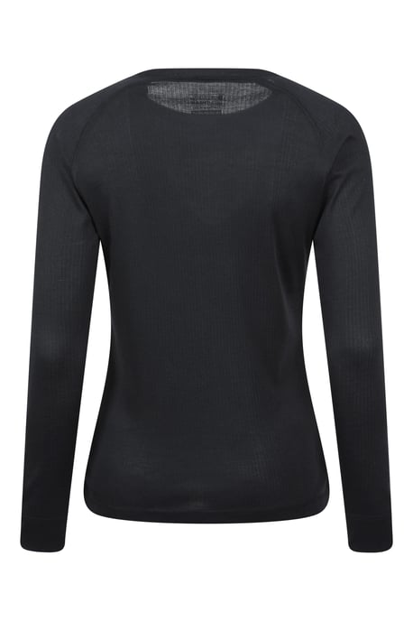 'Talus' Women's Round Neck Top Thermal Quick Drying Tee Black - Image 4