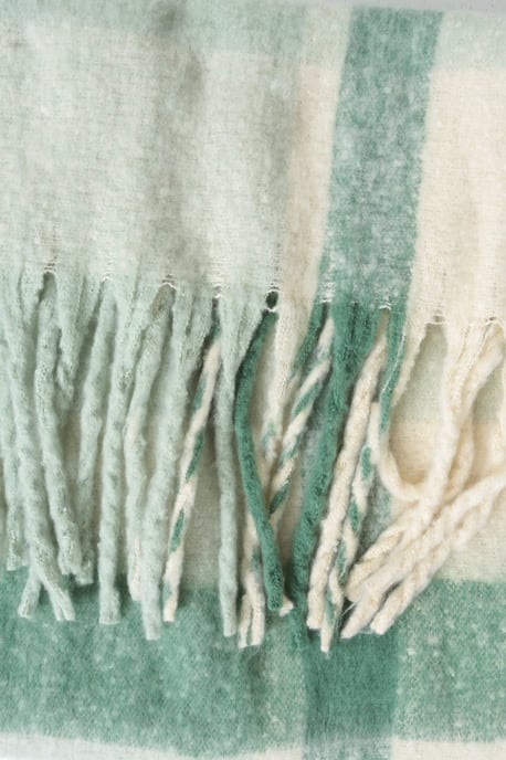 Women's Cosy Blanket Scarf Soft Breathable Lightweight Comfy Winter Neck Warmer Green - Image 4