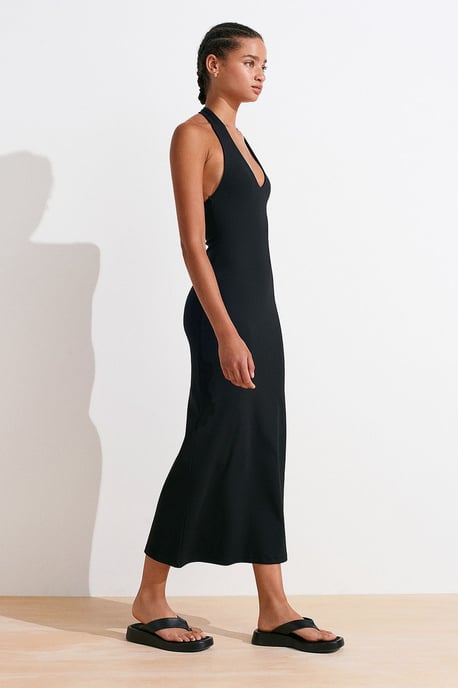 Women's Halter Neck Bodycon Midi Dress - Image 2