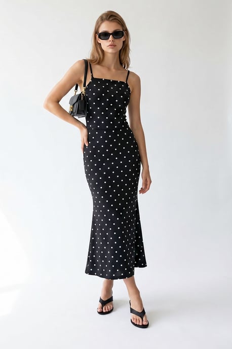 Women's High Waist Polka Dot Two-Piece Coord - Image 4