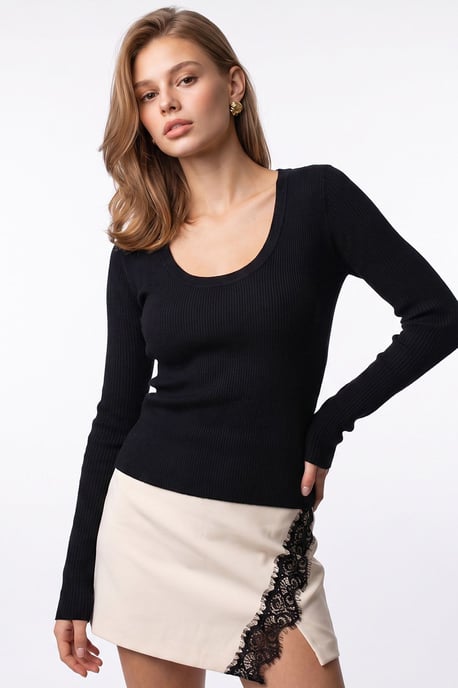 Dames Viscose Mix Cashmere Trui - Image 4