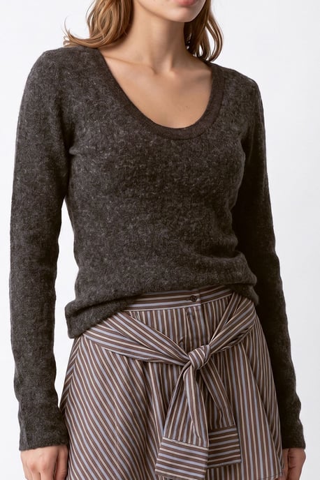 Dames Viscose Mix Kasjmier Trui - Image 2