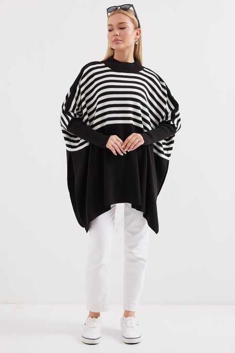 Oversized Acrylic Crew Neck Jumper - Image 2