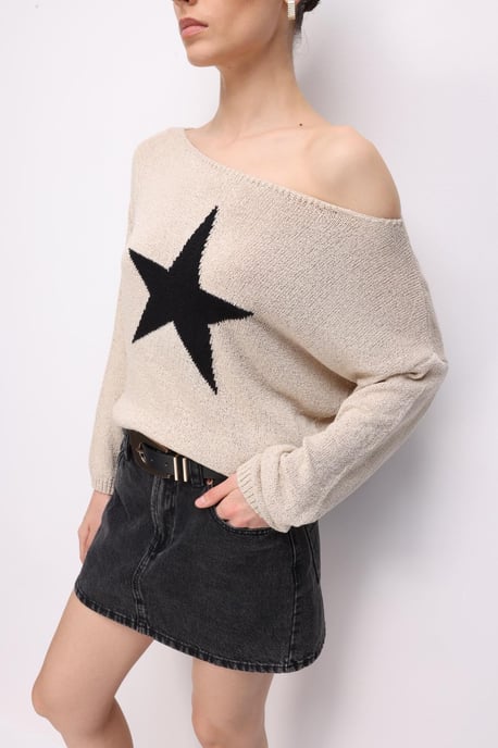 Dames Sweater met Bootnek - Image 5
