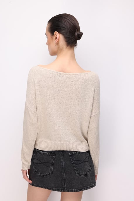Dames Sweater met Bootnek - Image 6