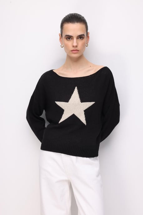 Dames Sweater met Bootnek - Image 3