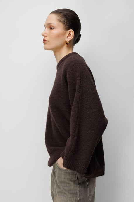 Dames Oversized Crew Neck Sweater - Image 3