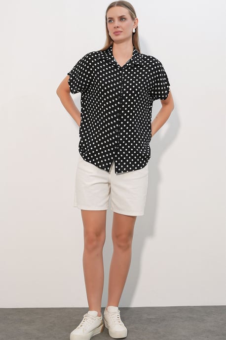Printed Crepe Button Shirt - Image 2