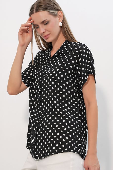 Printed Crepe Button Shirt - Image 3