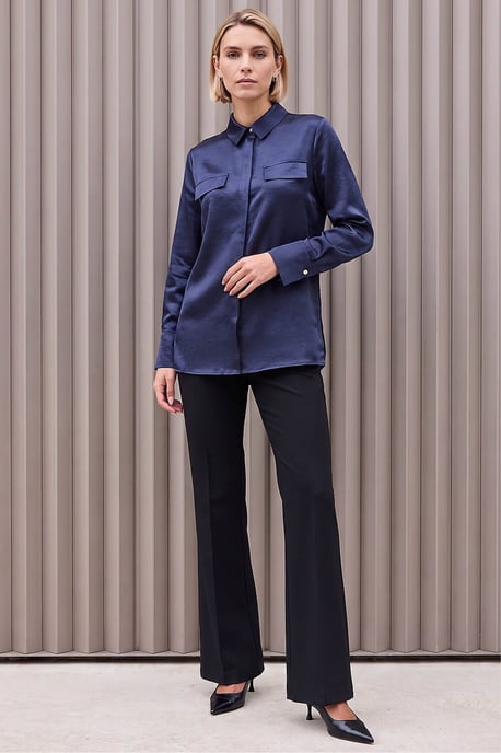 Satin Long Sleeve Shirt - Image 3