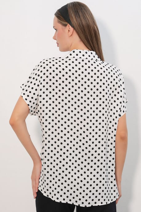 Printed Crepe Button Shirt - Image 5