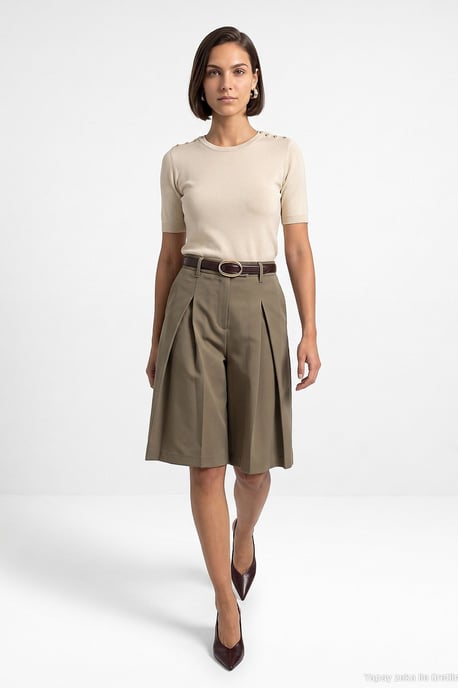 Women's Tailored Pull-On Shorts - Image 1