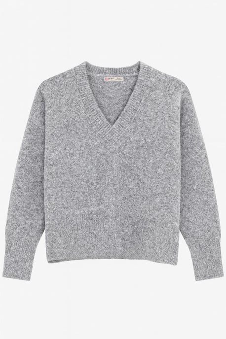 V-Neck Long Sleeve Sweater - Image 2