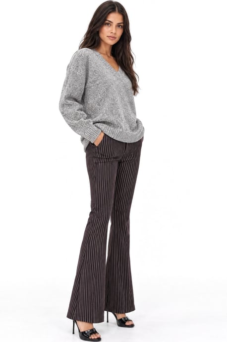 V-Neck Long Sleeve Sweater - Image 3