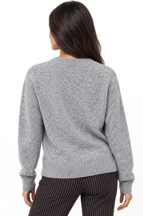V-Neck Long Sleeve Sweater - Image 5