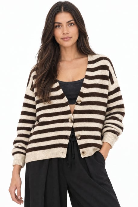 Cotton Blend Cardigan - Image 1
