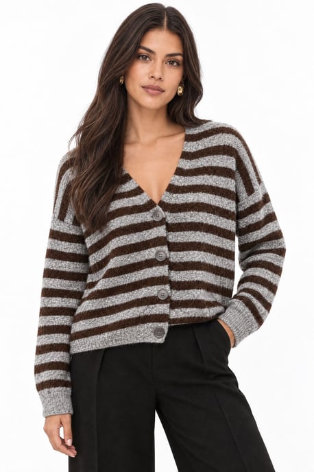 Cotton Blend Cardigan - Image 1