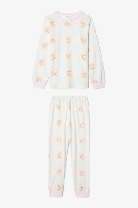 Optic Girls Krisp Blommönstrad Långärmad 2-delad Pyjamasset - Image 2