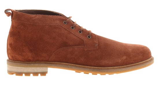 Clarks Mens Desert Boots Foxwell Mid British Lace Up tan - Image 2