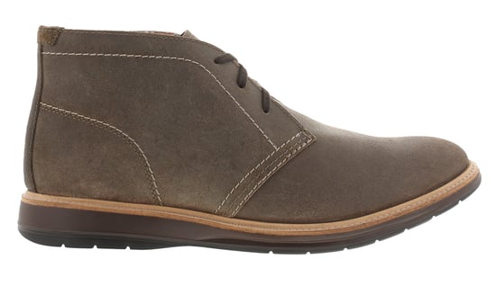 Clarks Mens Chukka Boots Chantry Mid Grey Waxy Suede Lace Up grey - Image 2