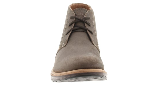 Clarks Mens Chukka Boots Chantry Mid Grey Waxy Suede Lace Up grey - Image 3