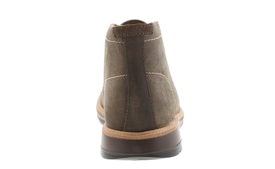 Clarks Mens Chukka Boots Chantry Mid Grey Waxy Suede Lace Up grey - Image 4