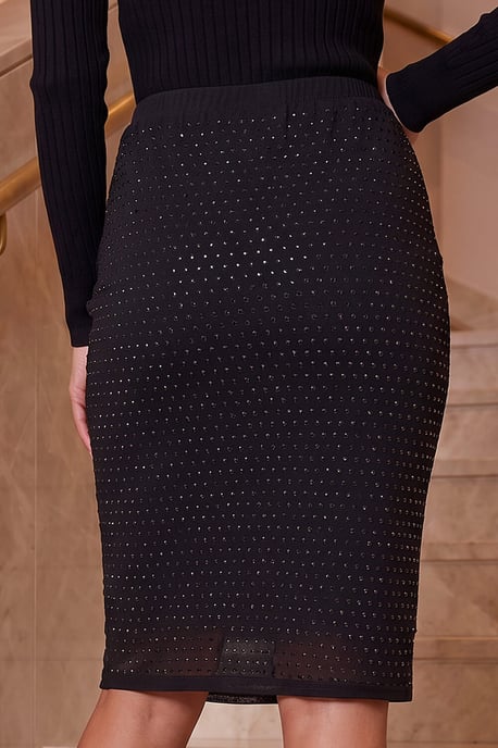 Sparkle Hotfix Stretch Skirt - Image 3