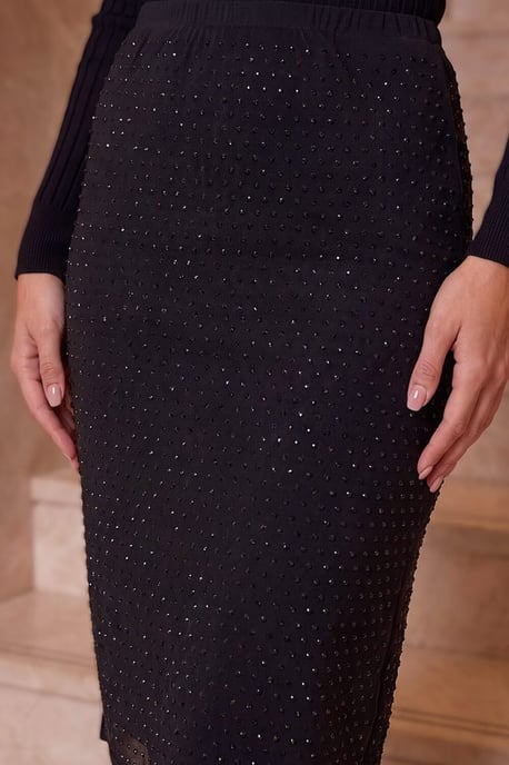 Sparkle Hotfix Stretch Skirt - Image 4