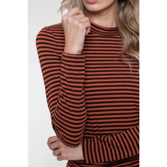 Geisha 62591-70 775 t-shirt stripe brown/stone - Image 5