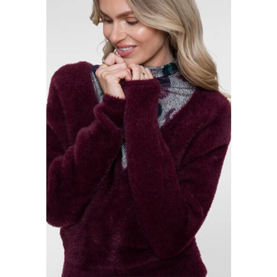 Geisha 64512-10 480 cross over hairy top burgundy - Image 3