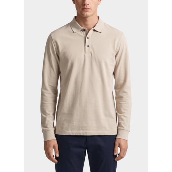 Bos Bright Blue Polo lange mouwen heren 3018900/607 - Image 1